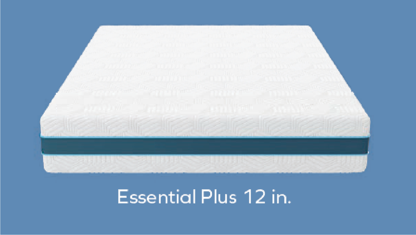 Essential plus memory foam mattress 8", 10" and 12"