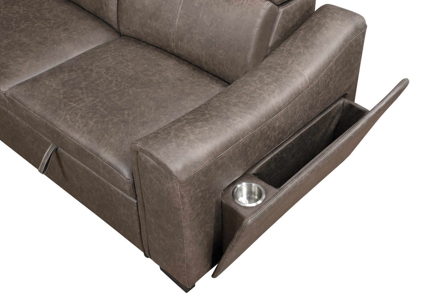 Sectional pull out sofa bed