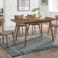 Alfredo 5-piece Butterfly Leaf Dining Set Natural Walnut