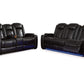 Dual Power Reclining Sofa and Loveseat Set