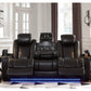 Dual Power Reclining Sofa and Loveseat Set