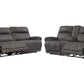 Austere Manual Reclining Sofa and Loveseat Set