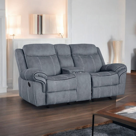 Zubaida Motion Loveseat & Console W/USB