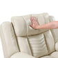 Power Double Reclining Sofa with LED, Wireless charger and charging pore.