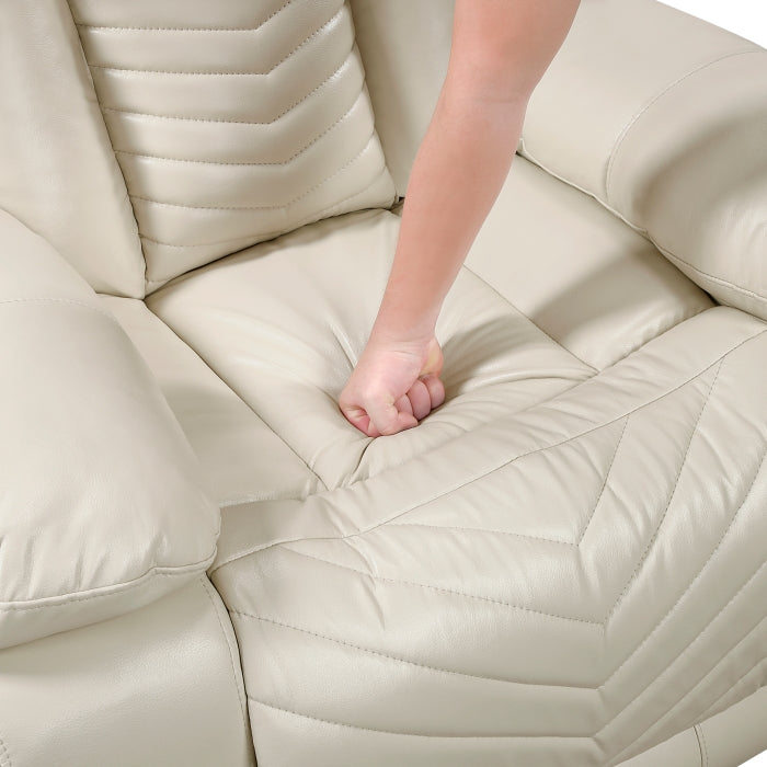 Power Double Reclining Love Seat with Console, Wireless Speakers, LED and Charging Ports