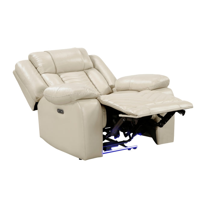 Power Reclining Chair with LED and Charging Ports