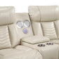Power Double Reclining Love Seat with Console, Wireless Speakers, LED and Charging Ports