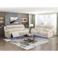 Power Double Reclining Love Seat with Console, Wireless Speakers, LED and Charging Ports
