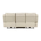 Power Double Reclining Sofa with LED, Wireless charger and charging pore.