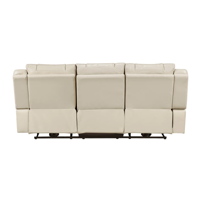 Power Double Reclining Sofa with LED, Wireless charger and charging pore.