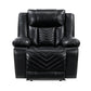 Power Reclining Chair with LED and Charging Ports