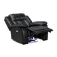 Power Reclining Chair with LED and Charging Ports