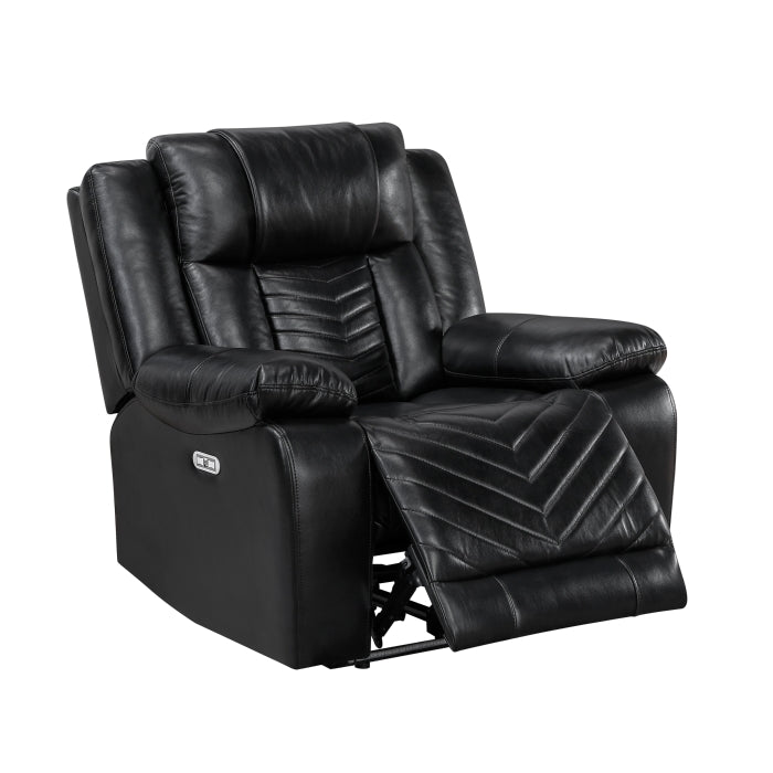 Power Reclining Chair with LED and Charging Ports