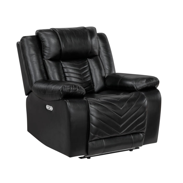 Power Reclining Chair with LED and Charging Ports