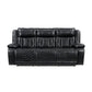 Power Double Reclining Sofa with LED, Wireless charger and charging pore.