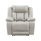 Power Reclining Chair with LED and Charging Ports
