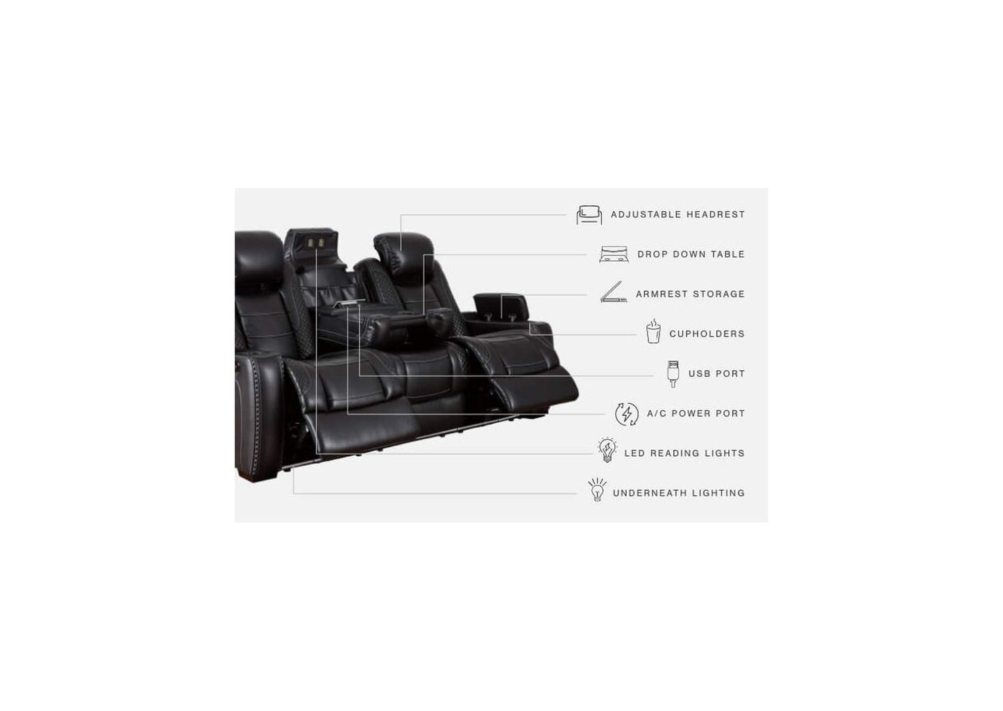 Dual Power Reclining Sofa and Loveseat Set