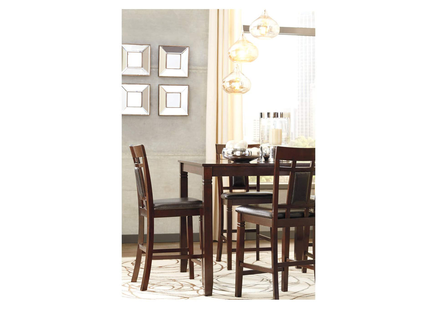 Bennox Counter Height Dining Table and Bar Stools (Set of 5)