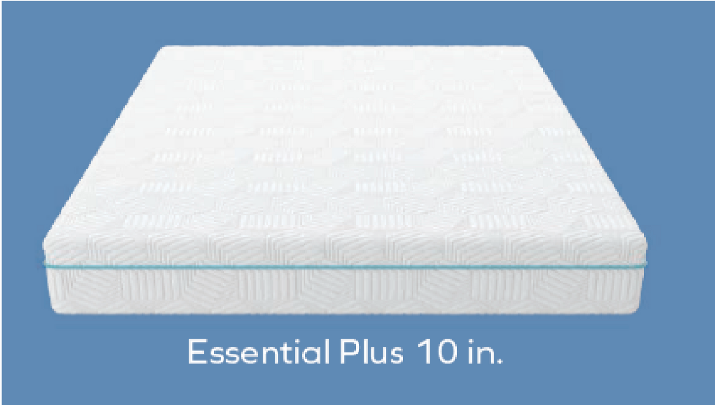 Essential plus memory foam mattress 8", 10" and 12"