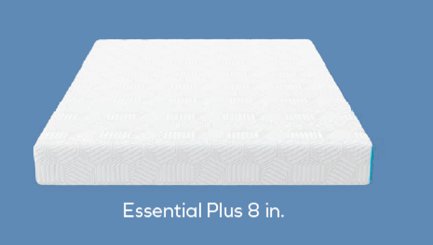 Essential plus memory foam mattress 8", 10" and 12"