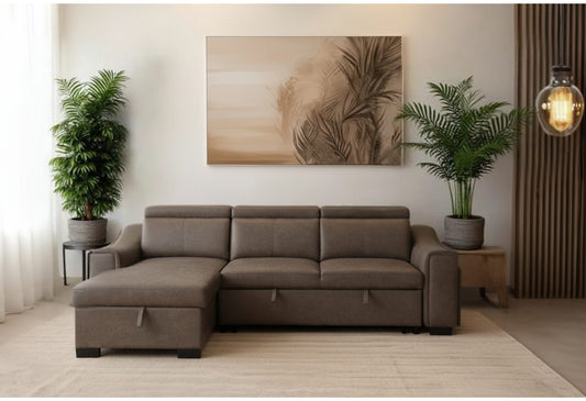 Sectional pull out sofa bed