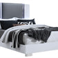 YLIME SMOOTH WHITE QUEEN LED BED