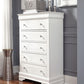 POMPEI METALLIC WHITE BOOKCASE TWIN BED WITH DESK AND HUTCH, NIGHTSTAND AND CHEST