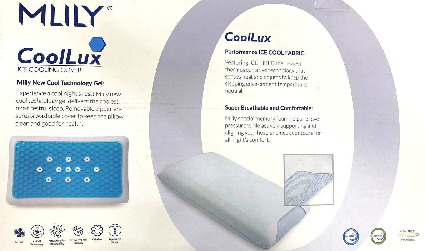 CoolLux Memory Foam Pillow