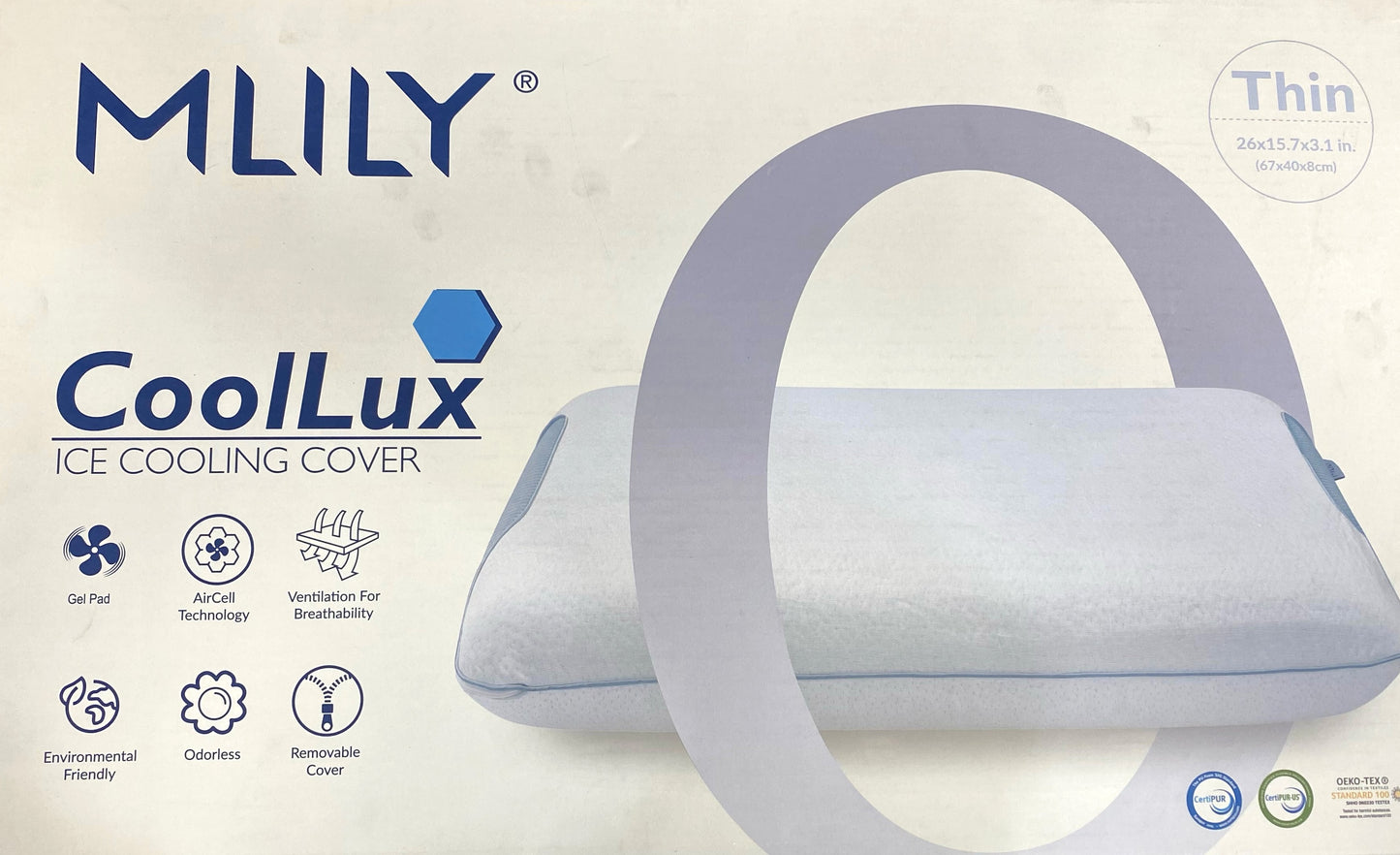 CoolLux Memory Foam Pillow