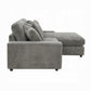 Tavia Reversible Sectional Sofa W/6 Pillows