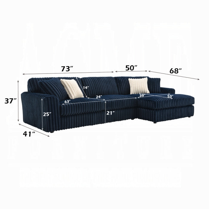 Breton Sectional Sofa w/4 Pillows